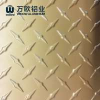 custom supply high quality 5bars tread price 3003 3105 aluminum diamond  plate